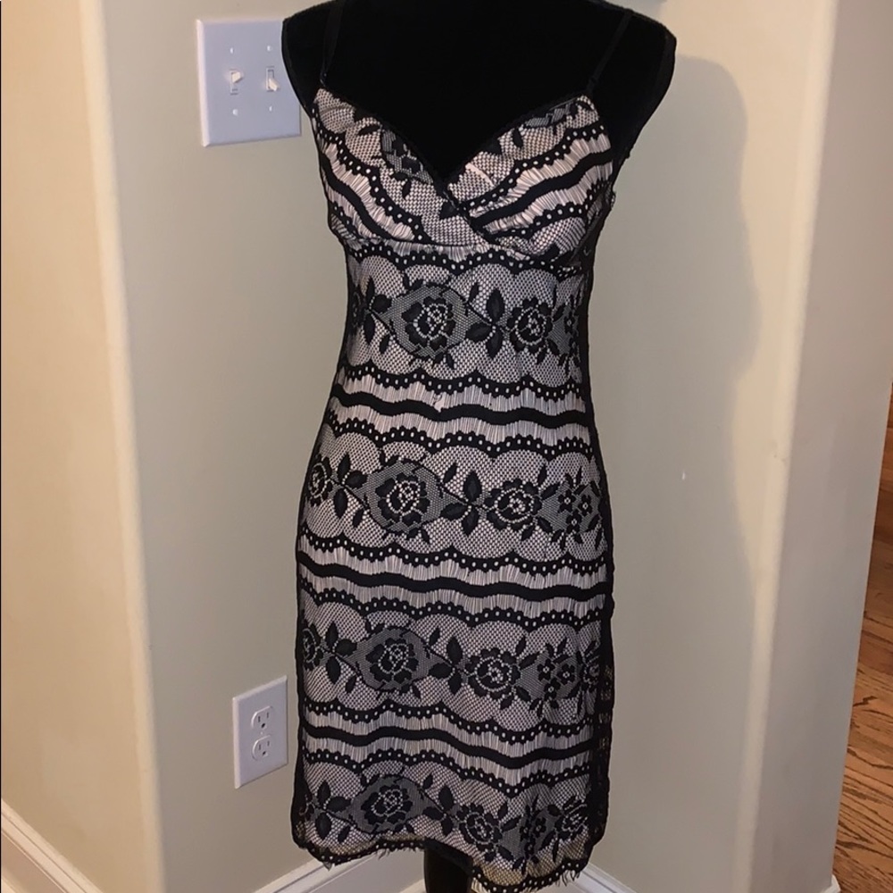 Gently used lace cocktail dress
